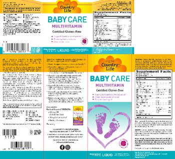 Country Life Baby Care Multivitamin Natural Raspberry Flavor - supplement