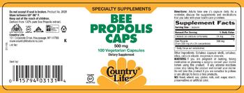 Country Life Bee Propolis Caps 500 mg - suppplement