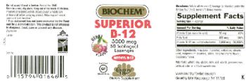 Country Life Biochem Superior B-12 3000 mcg Berry Flavor - supplement