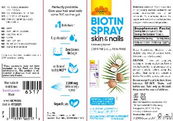 Country Life Biotin Spray Tropical Coconut Flavored Spray - these statements have not been evaluated by the food and drug administration this product is not int