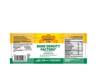 Country Life Bone Density Factors - supplement