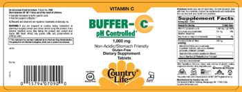 Country Life Buffer-C pH Controlled 1000 mg - 