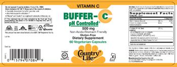 Country Life Buffer-C pH Controlled 500 mg - supplement