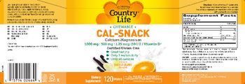 Country Life Cal-Snack Calcium Magnesium Vanilla Orange Flavor - supplement