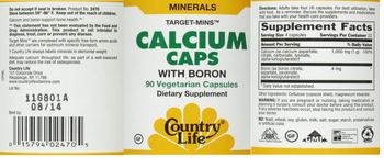 Country Life Calcium Caps - supplement