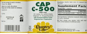 Country Life Cap C-500 500 mg - supplement