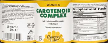 Country Life Carotenoid Complex - supplement