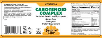 Country Life Carotenoid Complex - supplement