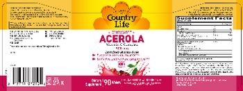 Country Life Chewable Acerola Berry Flavor - supplement