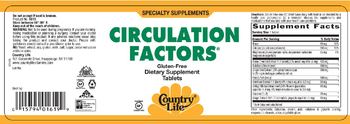 Country Life Circulation Factors - supplement