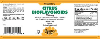 Country Life Citrus Bioflavonoids 500 mg - supplement