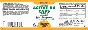Country Life Coenzyme Active B-6 Caps - supplement