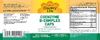 Country Life Coenzyme B-Complex Caps - supplement