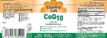 Country Life CoQ10 200 mg - supplement
