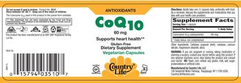 Country Life CoQ10 60 mg - supplement