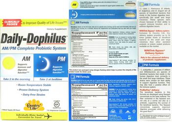 Country Life Daily-Dophilus AM Formula - supplement