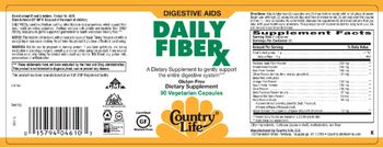 Country Life Daily FiberX - supplement