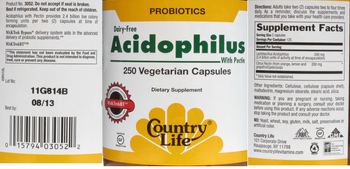 Country Life Dairy-Free Acidophilus With Pectin - supplement