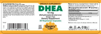 Country Life DHEA 10 mg (Dehydroepiandrosterone) - supplement