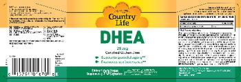 Country Life DHEA 25 mg - supplement