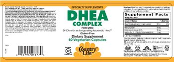 Country Life DHEA Complex for Men - supplement