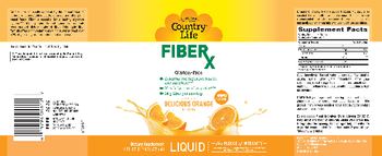 Country Life Fiber X Delicious Orange Flavor - supplement