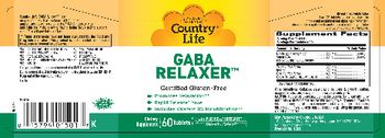 Country Life Gaba Relaxer - supplement