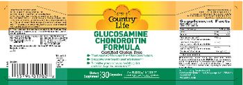 Country Life Glucosamine Chondroitin Formula - supplement