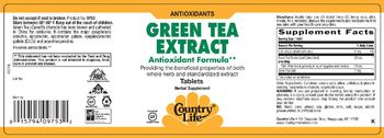 Country Life Green Tea Extract - supplement