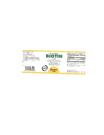 Country Life High Potency Biotin 5 mg - 