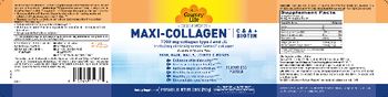 Country Life High Potency Maxi-Collagen C & A + Biotin 7000 mg Collagen Type I and III - supplement