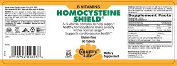 Country Life Homocysteine Shield - supplement