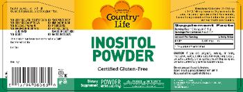 Country Life Inositol Powder - supplement