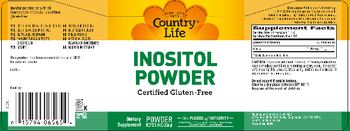 Country Life Inositol Powder - supplement