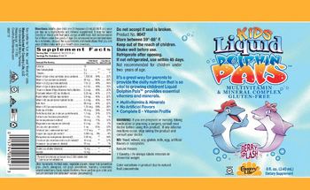 Country Life Kids Liquid Dolphin Pals Multivitamin & Mineral Complex Berry Splash - supplement