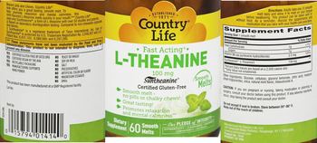 Country Life L-Theanine 100 mg - supplement