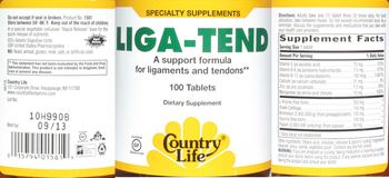 Country Life Liga-Tend - specialty supplement