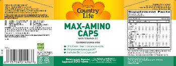 Country Life Max-Amino Caps with Vitamin B6 - supplement
