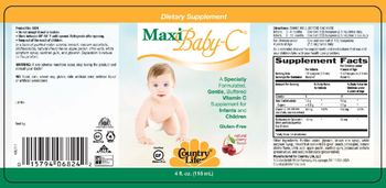 Country Life Maxi Baby-C Natural Cherry Flavor - supplement