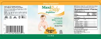 Country Life Maxi Baby Dophilus - supplement