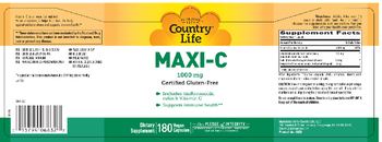 Country Life Maxi-C 1000 mg - supplement
