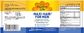 Country Life Maxi-Hair For Men - supplement