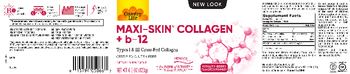 Country Life Maxi-Skin Collagen + B-12 Vitality Berry Flavored Powder - supplement