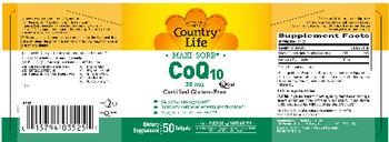 Country Life Maxi-Sorb CoQ10 30 mg - supplement