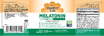 Country Life Melatonin 1 mg - supplement