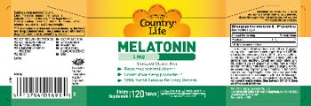 Country Life Melatonin 1 mg - supplement