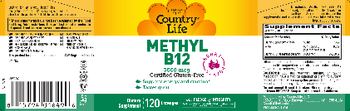 Country Life Methyl B12 3000 mcg Berry Flavor - supplement
