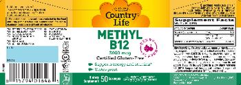 Country Life Methyl B12 3000 mcg Berry Flavor - supplement