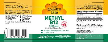 Country Life Methyl B12 Cherry Flavor 5000 mcg - supplement