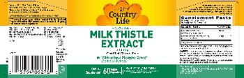 Country Life Milk Thistle Extract 223 mg - supplement